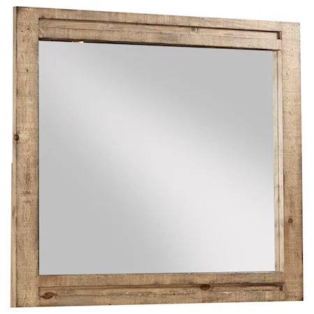 Rustic Transitional Mirror